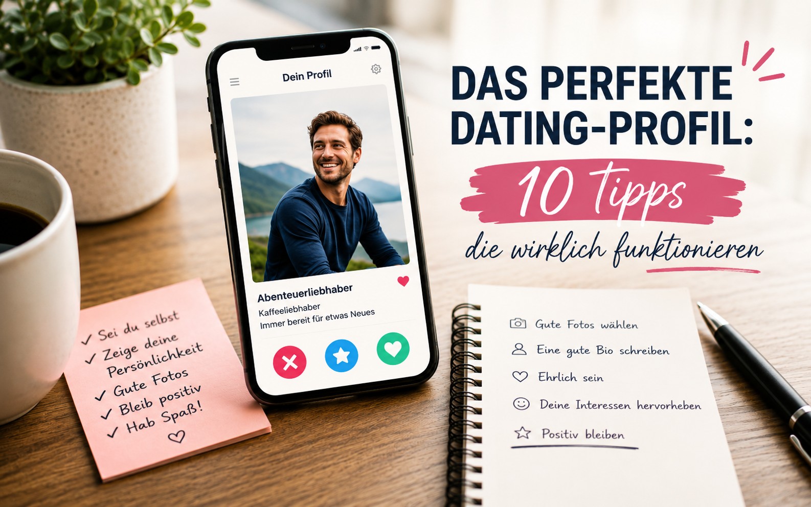 Das perfekte Dating-Profil erstellen: 10 Tipps die wirklich wirken